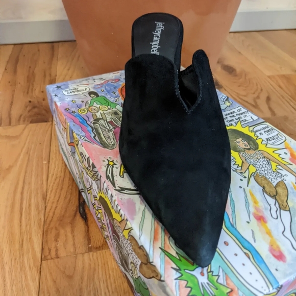 Jeffrey Campbell Mule with Chrome Heel - Picture 3 of 4